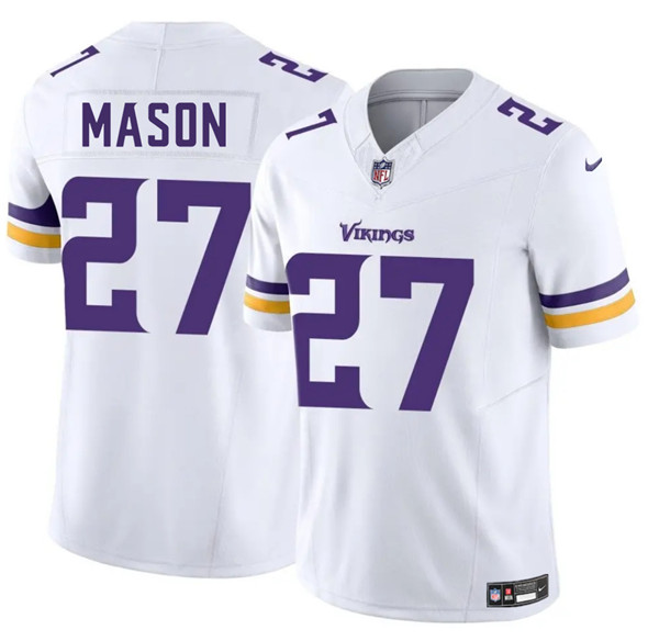 Minnesota Vikings #27 Jordan Mason White 2025 F.U.S.E. Vapor Untouchable Limited Football Stitched Jersey