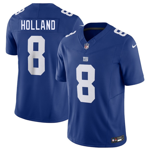 New York Giants #8 Jevon Holland Blue 2025 F.U.S.E. Vapor Untouchable Limited Football Stitched Jersey