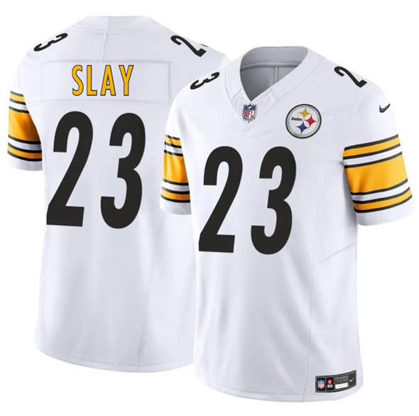 Pittsburgh Steelers #23 Darius Slay Jr. White 2025 F.U.S.E. Vapor Untouchable Limited Football Stitched Jersey