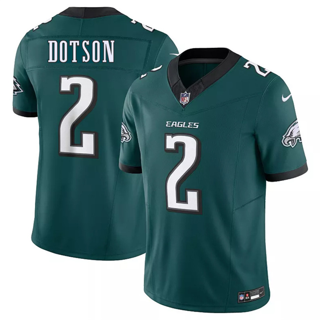Philadelphia Eagles #2 Jahan Dotson Green 2025 New F.U.S.E. Vapor Untouchable Limited Football Stitched Jersey Philadelphia Eagles #2 Jahan Dotson Green 2025 New F.U.S.E. Vapor Untouchable Limited Football Stitched Jersey