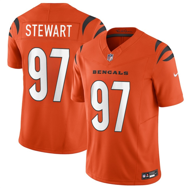 Cincinnati Bengals #97 Shemar Stewart Orange 2025 Draft F.U.S.E. Vapor Untouchable Limited Football Stitched Jersey