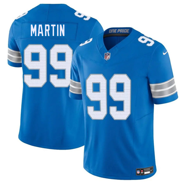 Detroit Lions #99 Brodric Martin Blue 2025 F.U.S.E. Vapor Limited Football Stitched Jersey