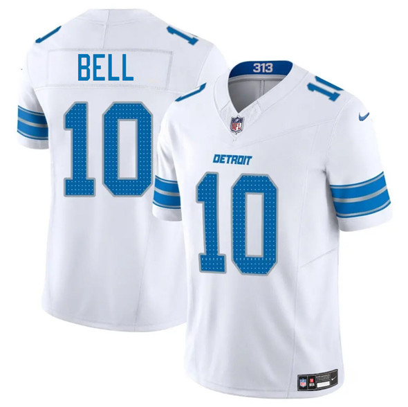 Detroit Lions #10 Ronnie Bell White 2025 F.U.S.E. Vapor Limited Football Stitched Jersey
