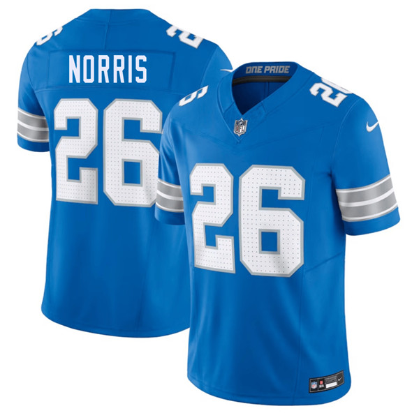 Detroit Lions #26 Morice Norris Blue 2025 F.U.S.E. Vapor Limited Football Stitched Jersey