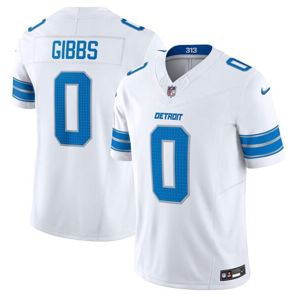 Detroit Lions #0 Jahymr Gibbs White 2025 F.U.S.E. Vapor Limited Football Stitched Jersey