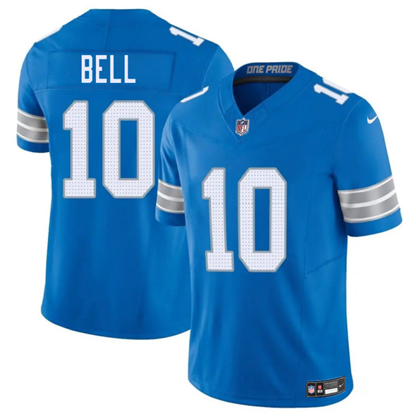 Detroit Lions #10 Ronnie Bell Blue 2025 F.U.S.E. Vapor Limited Football Stitched Jersey