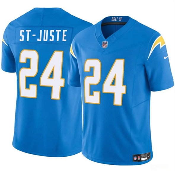 Los Angeles Chargers #24 Benjamin St-Juste Blue 2024 F.U.S.E. Vapor Limited Football Stitched Jersey