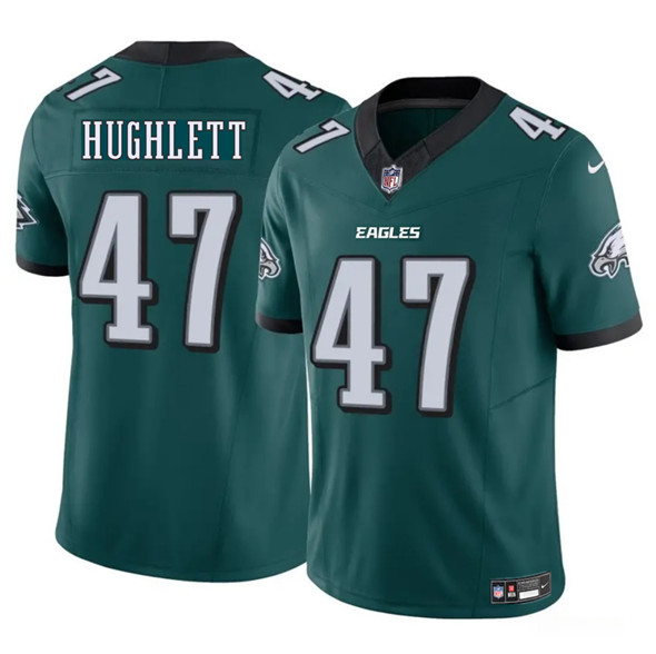 Philadelphia Eagles #47 Charley Hughlett Green 2025 New F.U.S.E. Vapor Untouchable Limited Football Stitched Jersey