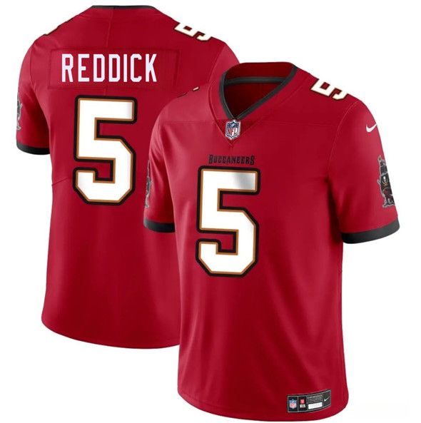 Tampa Bay Buccaneers #5 Haason Reddick Red 2025 Vapor Limited Football Stitched Jersey