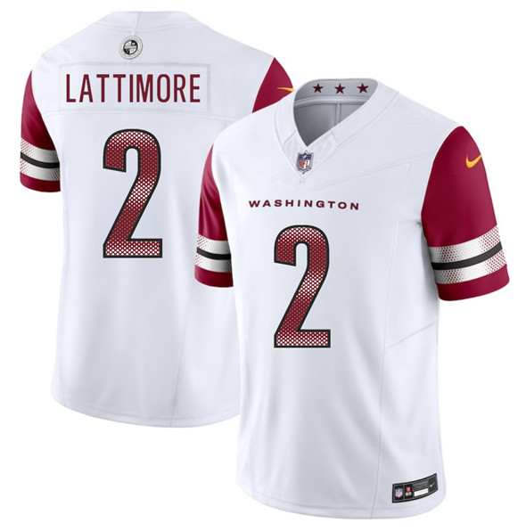 Washington Commanders #2 Marshon Lattimore White 2025 F.U.S.E. Vapor Limited Football Stitched Jersey Washington Commanders #2 Marshon Lattimore White 2025 F.U.S.E. Vapor Limited Football Stitched Jersey