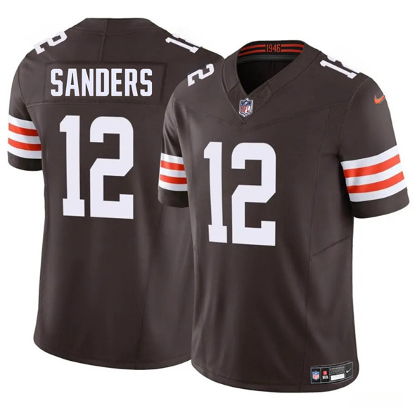 Cleveland Browns #12 Shedeur Sanders Brown 2025 F.U.S.E. Vapor Limited Football Stitched Jersey