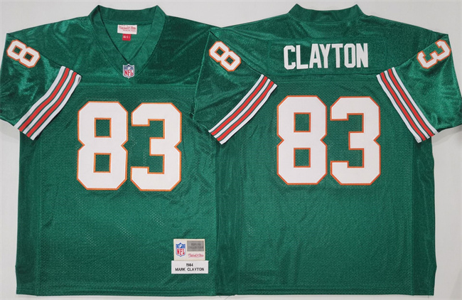 Miami Dolphins #83 Mark Clayton Aqua Throwback Stitched Football Jersey Miami Dolphins #83 Mark Clayton Aqua Throwback Stitched Football Jersey