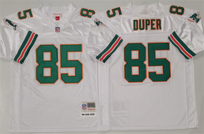 Miami Dolphins #85 Mark Duper White Throwback Stitched Football Jersey Miami Dolphins #85 Mark Duper White Throwback Stitched Football Jersey