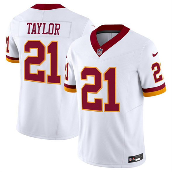 Washington Commanders #21 Sean Taylor White 2025 F.U.S.E. Throwback Vapor Limited Football Stitched Jersey Washington Commanders #21 Sean Taylor White 2025 F.U.S.E. Throwback Vapor Limited Football Stitched Jersey