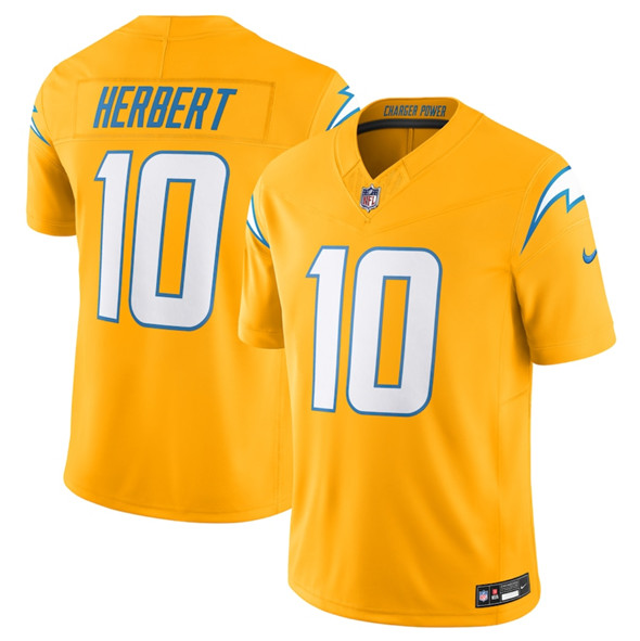 Los Angeles Chargers #10 Justin Herbert Gold 2025 F.U.S.E. AlternateVapor Limited Football Stitched Jersey