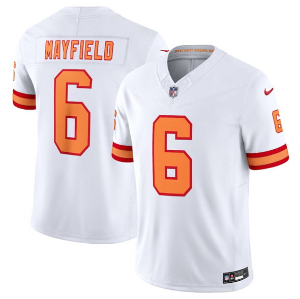 Tampa Bay Buccaneers #6 Baker Mayfield White 2025 F.U.S.E. Vapor Limited Football Stitched Jersey