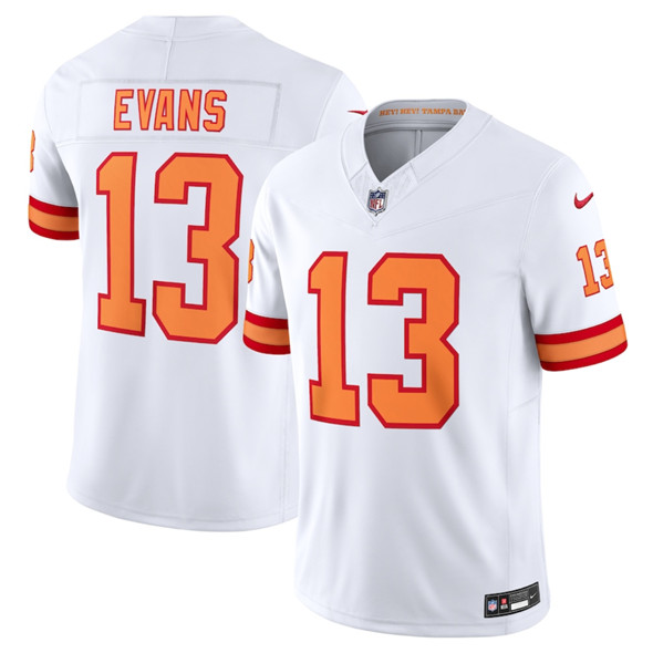 Tampa Bay Buccaneers #13 Mike Evans White 2025 F.U.S.E. Vapor Limited Football Stitched Jersey