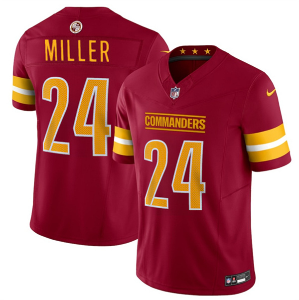 Washington Commanders #24 Von Miller Burgundy 2025 F.U.S.E. Vapor Limited Football Stitched Jersey Washington Commanders #24 Von Miller Burgundy 2025 F.U.S.E. Vapor Limited Football Stitched Jersey