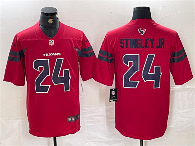 Houston Texans #24 Derek Stingley Jr. Red Vapor Untouchable Football Stitched Jersey Houston Texans #24 Derek Stingley Jr. Red Vapor Untouchable Football Stitched Jersey