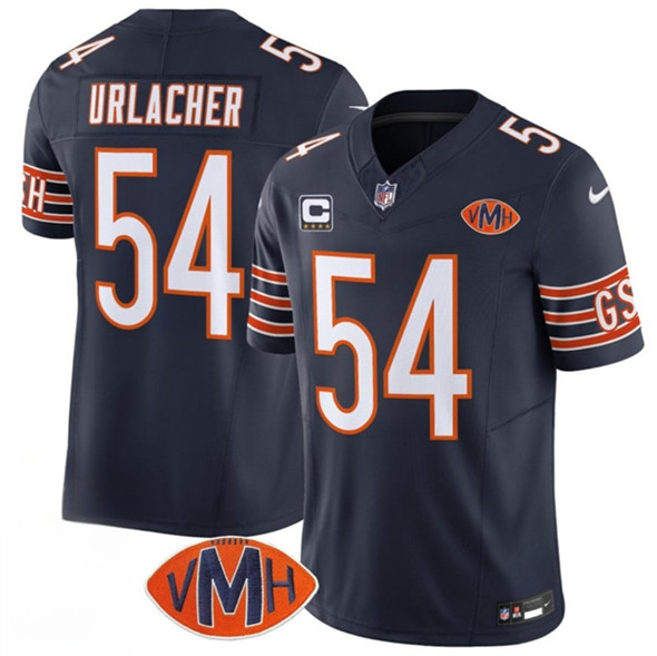 Chicago Bears #54 Brian Urlacher Navy 2025 F.U.S.E. With 4-Star C Patch VMH Patch Vapor Untouchable Limited Football Stitched Jersey Chicago Bears #54 Brian Urlacher Navy 2025 F.U.S.E. With 4-Star C Patch VMH Patch Vapor Untouchable Limited Football Stitched Jersey