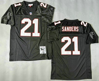 Atlanta Falcons #21 Deion Sanders Black 1992 Throwback Jersey Atlanta Falcons #21 Deion Sanders Black 1992 Throwback Jersey