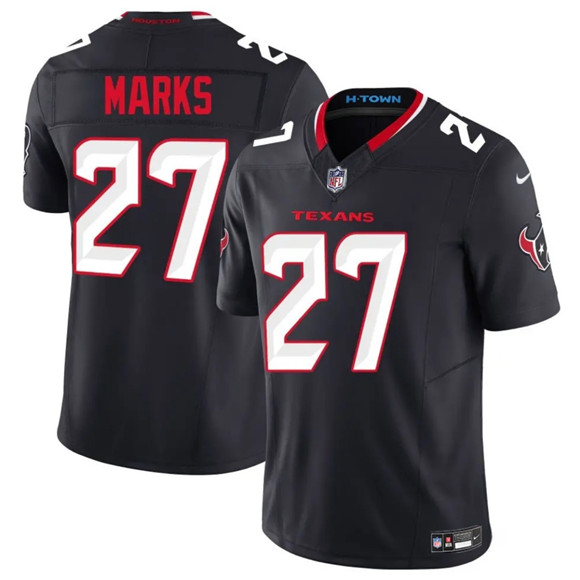 Houston Texans #27 Woody Marks Navy 2025 F.U.S.E. Vapor Limited Football Stitched Jersey Houston Texans #27 Woody Marks Navy 2025 F.U.S.E. Vapor Limited Football Stitched Jersey