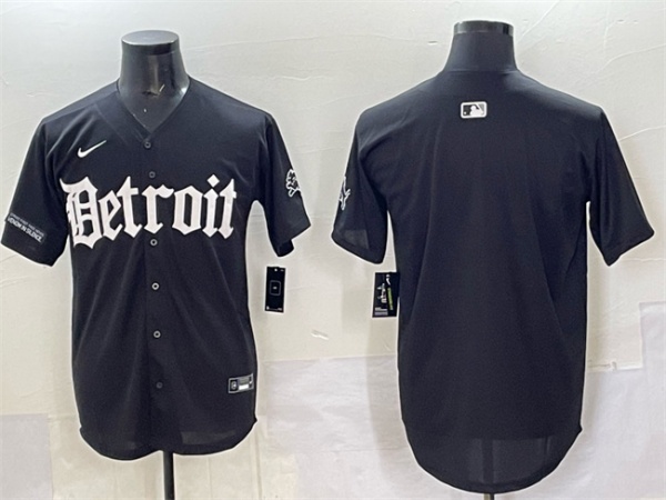 Detroit Lions Blank Black 'Motor Gothic Edition' Vapor Premier Limited Stitched Jersey