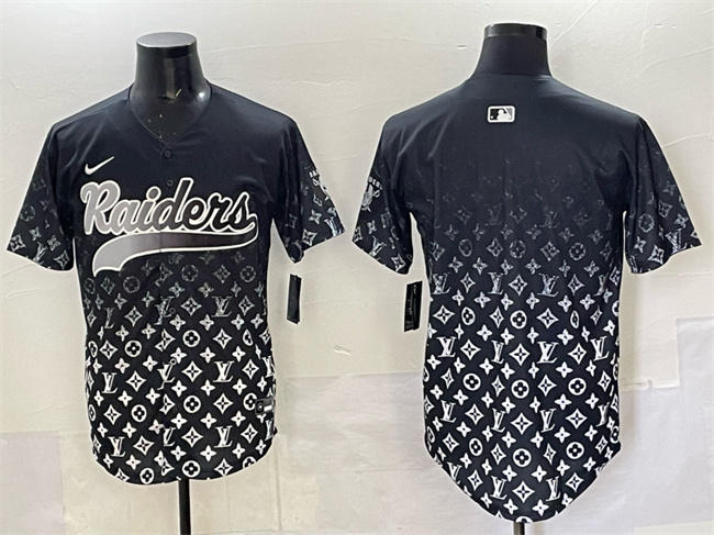 Las Vegas Raiders Blank Black Limited Stitched Baseball Jersey