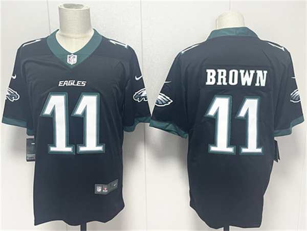 Philadelphia Eagles #11 A.J. Brown Black 2024 New Vapor Untouchable Limited Football Stitched Jersey