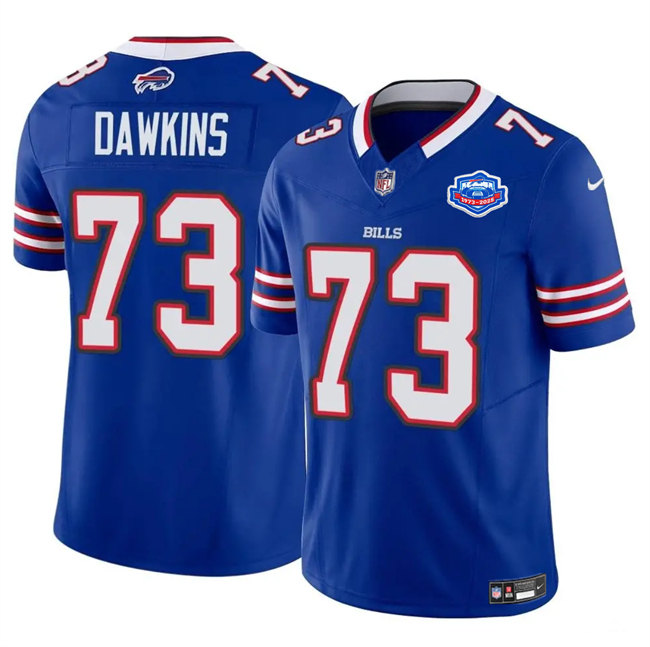 Buffalo Bills #73 Dion Dawkins Blue 2025 F.U.S.E. With Farewell Patch Vapor Untouchable Limited Football Stitched Jersey