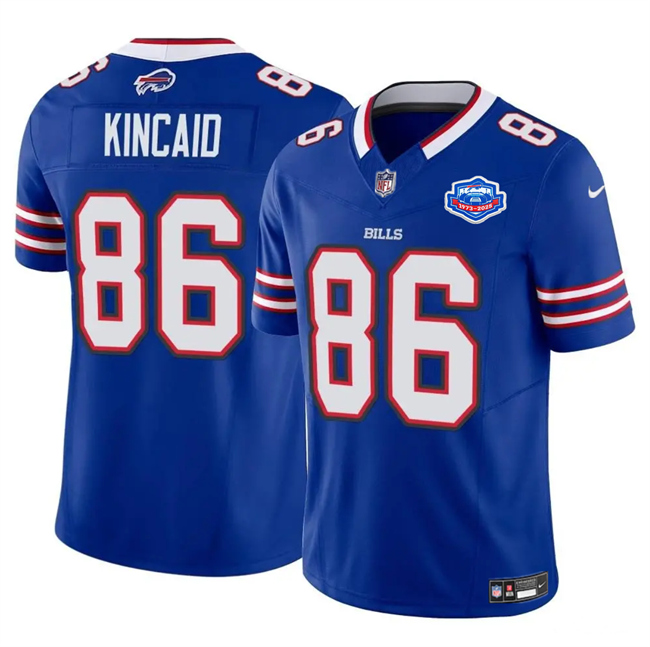 Buffalo Bills #86 Dalton Kincaid Blue 2025 F.U.S.E. With Farewell Patch Vapor Untouchable Limited Football Stitched Jersey