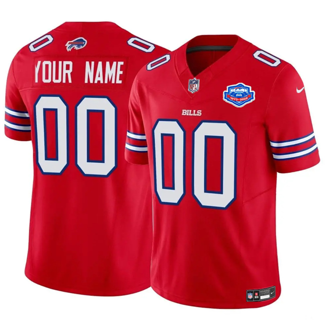 Buffalo Bills Active Player Custom Red 2025 F.U.S.E. With Farewell Patch Vapor Untouchable Limited Football Stitched Jersey