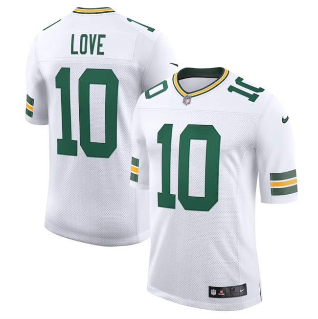 Green Bay Packers #10 Jordan Love White 2025 New Vapor Untouchable Limited Football Stitched Jersey