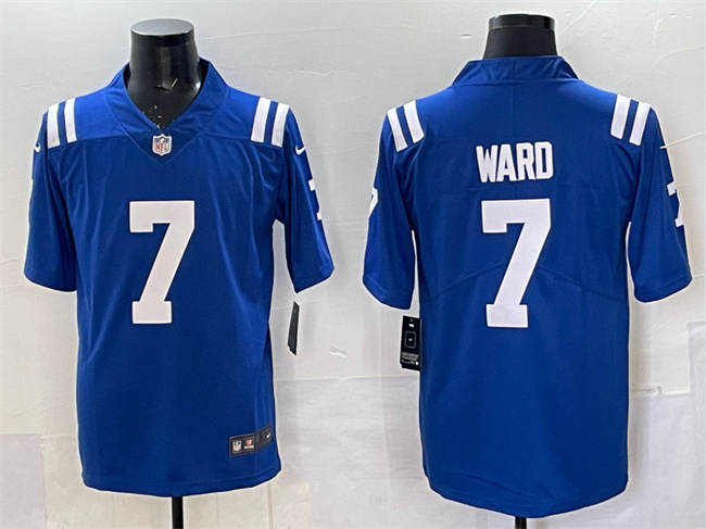 Indianapolis Colts #7 Charvarius Ward Blue Vapor Limited Football Stitched Jersey