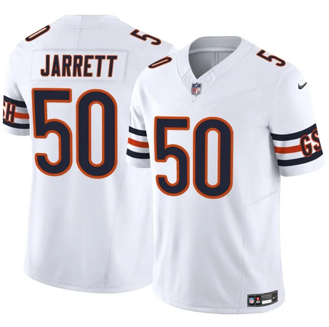Chicago Bears #50 Grady Jarrett White 2025 F.U.S.E. Vapor Untouchable Limited Stitched Football Jersey Chicago Bears #50 Grady Jarrett White 2025 F.U.S.E. Vapor Untouchable Limited Stitched Football Jersey