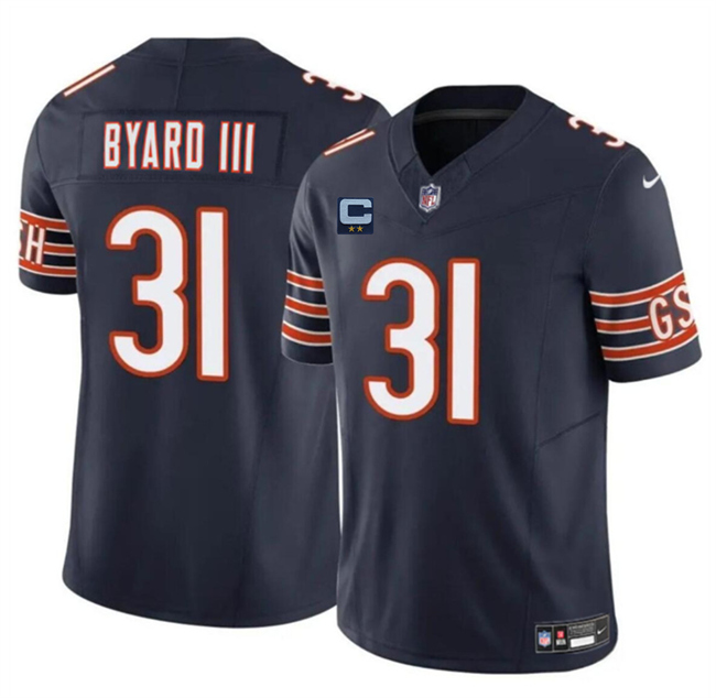 Chicago Bears #31 Kevin Byard III Navy 2025 F.U.S.E. With 2-Star C Patch Vapor Untouchable Limited Stitched Football Jersey Chicago Bears #31 Kevin Byard III Navy 2025 F.U.S.E. With 2-Star C Patch Vapor Untouchable Limited Stitched Football Jersey