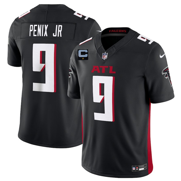 Atlanta Falcons #9 Michael Penix Jr Black 2025 F.U.S.E. With 1-Star C Patch Vapor Untouchable Limited Football Stitched Jersey