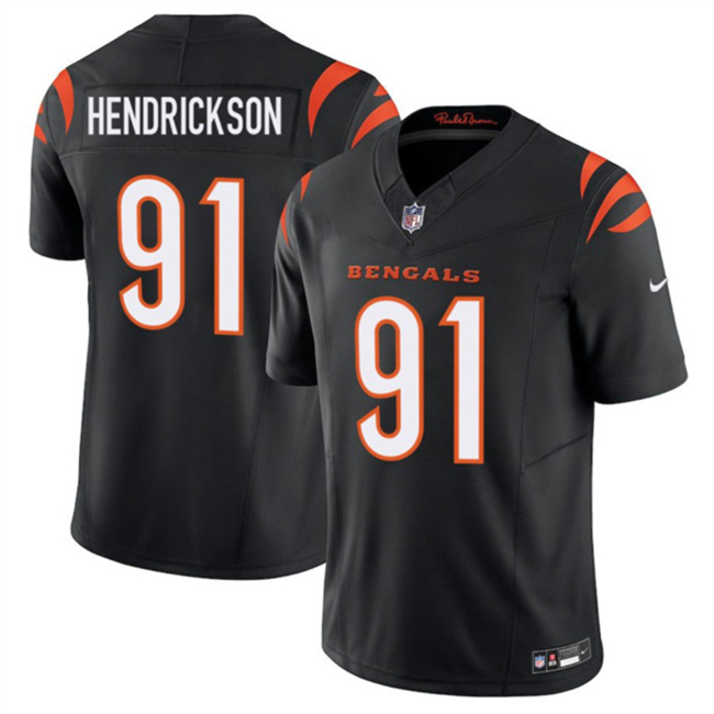 Cincinnati Bengals #91 Trey Hendrickson Black 2025 F.U.S.E. Vapor Untouchable Limited Football Stitched Jersey