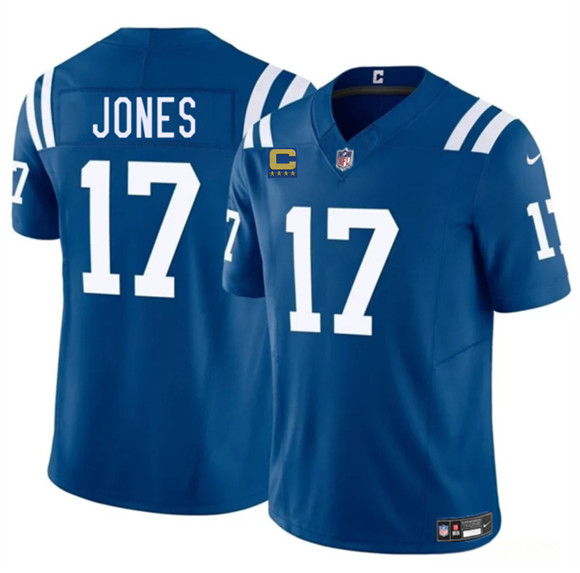 Indianapolis Colts #17 Riley Leonard Blue 2025 F.U.S.E. With 4-Star C Patch Vapor Limited Football Stitched Jersey