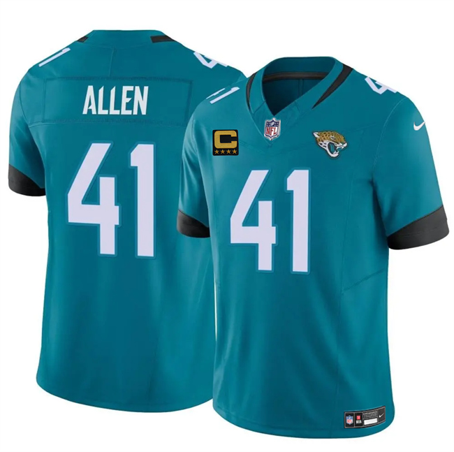 Jacksonville Jaguars #41 Josh Hines-Allen Teal 2025 F.U.S.E. With 4-Star C Patch Vapor Untouchable Limited Football Stitched Jersey