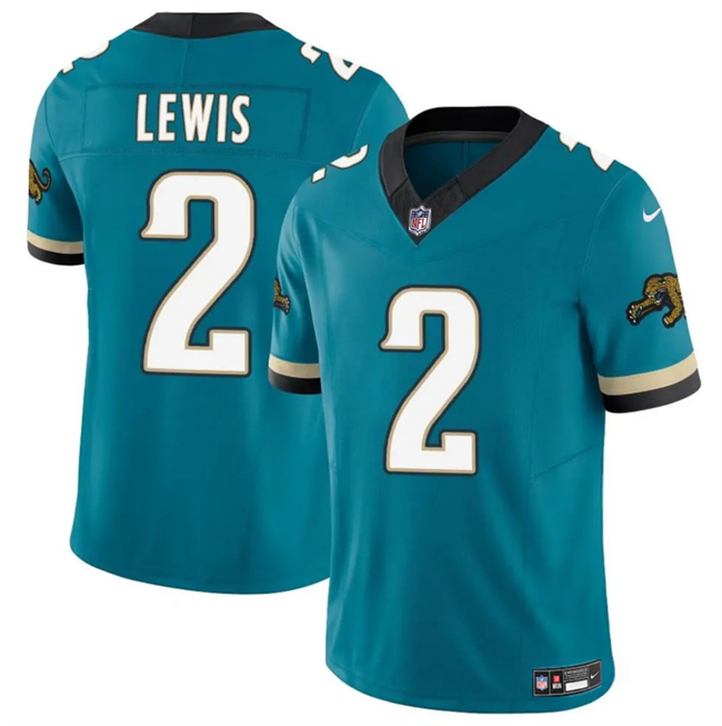 Jacksonville Jaguars #2 Jourdan Lewis Teal 2025 F.U.S.E. Prowler Throwback Vapor Limited Football Stitched Jersey