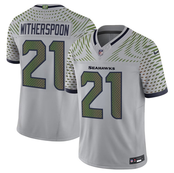 Seattle Seahawks #21 Devon Witherspoon Gray 2025 F.U.S.E. "Rivalries" Vapor Limited Football Stitched Jersey