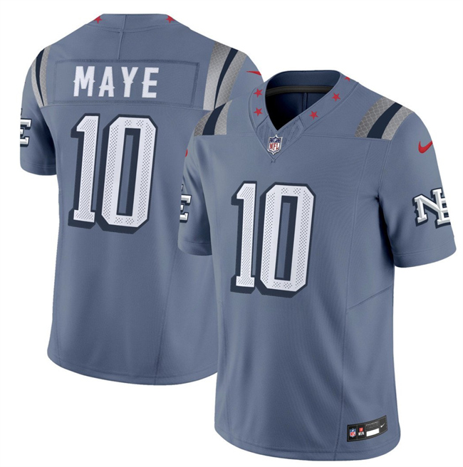 New England Patriots #10 Drake Maye 2025 F.U.S.E. "Rivalries" Vapor Limited Football Stitched Jersey