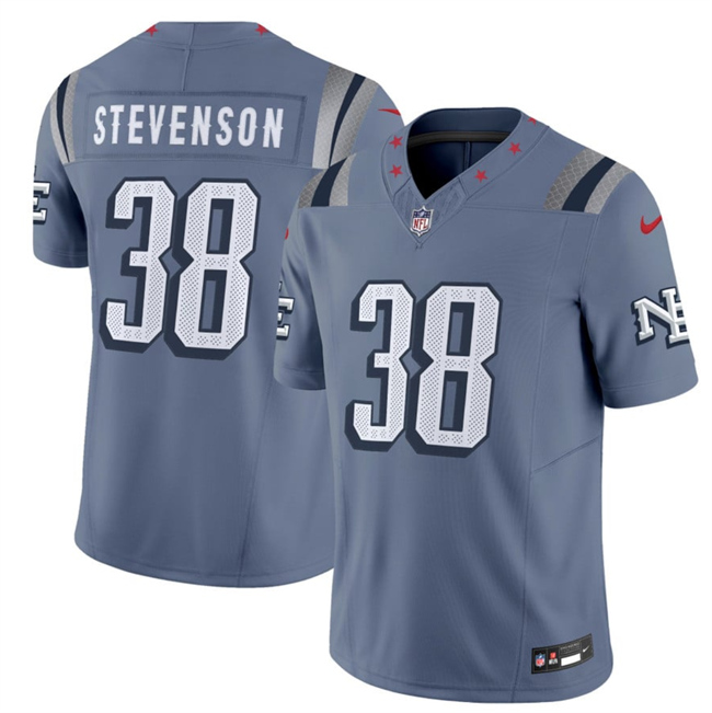 New England Patriots #38 Rhamondre Stevenson 2025 F.U.S.E. "Rivalries" Vapor Limited Football Stitched Jersey