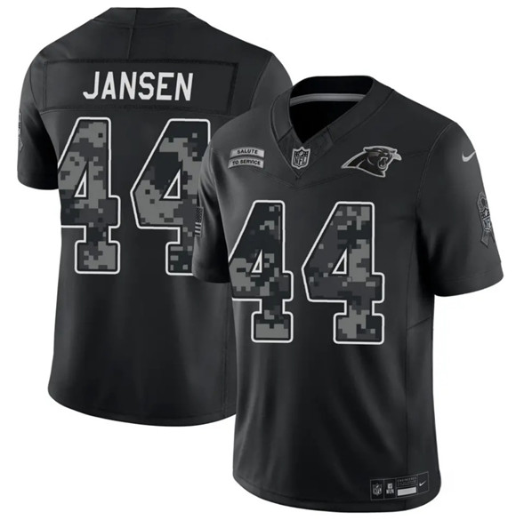 Carolina Panthers #44 J. J. Jansen Black F.U.S.E. 2026 Salute to Service Limited Football Stitched Jersey Carolina Panthers #44 J. J. Jansen Black F.U.S.E. 2026 Salute to Service Limited Football Stitched Jersey
