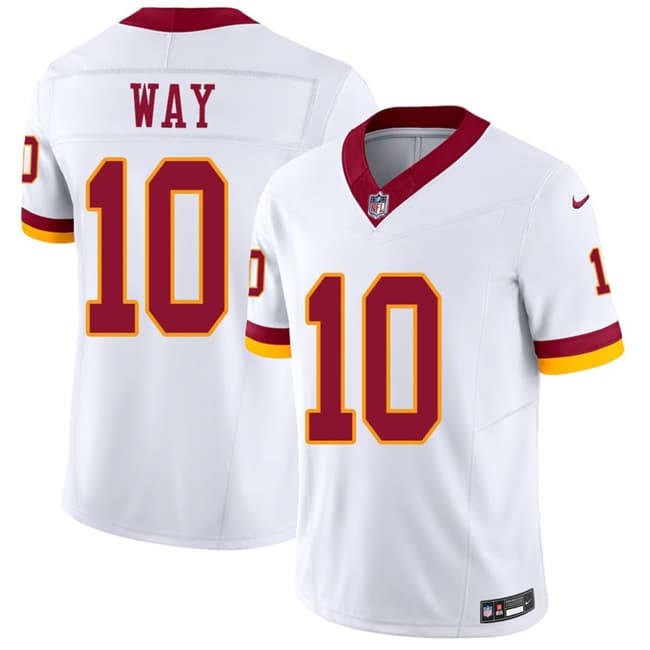 Washington Commanders #10 Tress Way White 2026 F.U.S.E. Vapor Limited Football Stitched Jersey