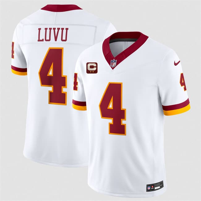 Washington Commanders #4 Frankie Luvu White 2026 F.U.S.E. With 2-Star C Patch Vapor Limited Football Stitched Jersey