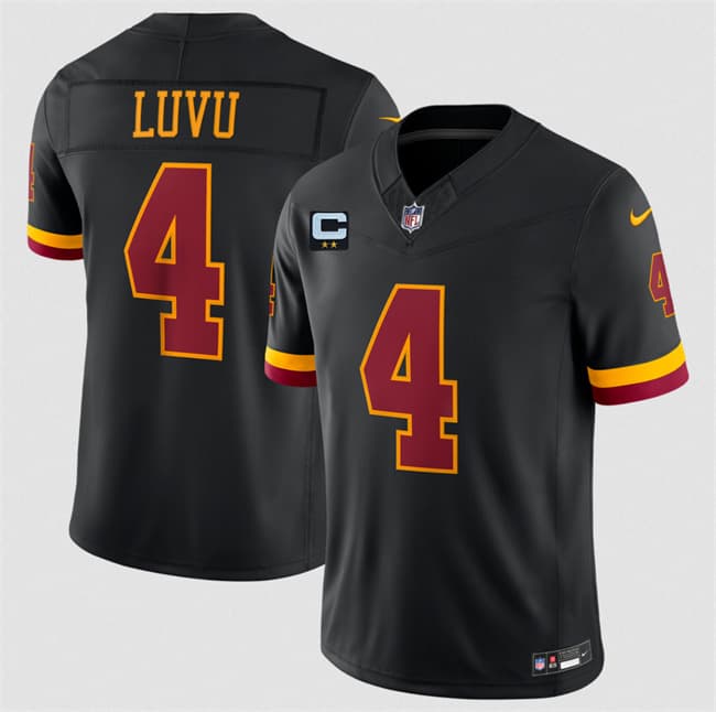 Washington Commanders #4 Frankie Luvu Black 2026 F.U.S.E. With 2-Star C Patch Vapor Limited Football Stitched Jersey