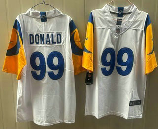 Los Angeles Rams #99 Aaron Donald Limited White Vapor Jersey Los Angeles Rams #99 Aaron Donald Limited White Vapor Jersey