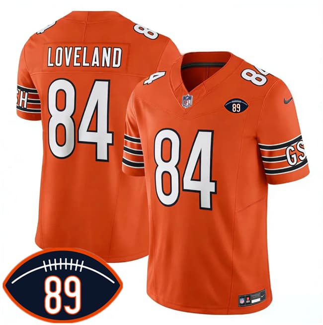 Chicago Bears #84 Colston Loveland Orange 2026 F.U.S.E. With Mike Ditka 89 Patch Vapor Untouchable Limited Football Stitched Jersey
